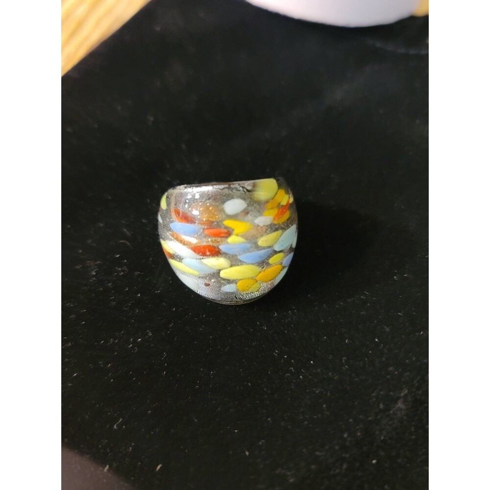 HandCrafted Glass Ring.
